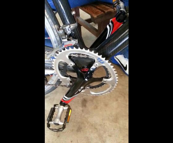 Semi-Oval External BB Axle Integrated Crankset for Road Bike