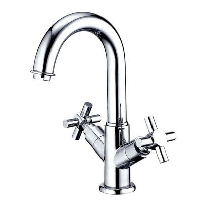 Basin Faucet with Gooseneck Spout (Double Cross) (C-type) AB-TD-10