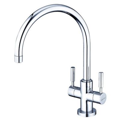 (Big C Type) Lead-Free Double Handle Kitchen Faucet AB-KD-015
