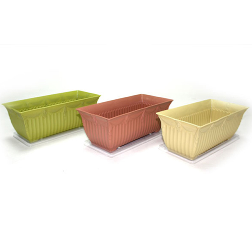 REC200 Embossed Rectangular Pot / 2