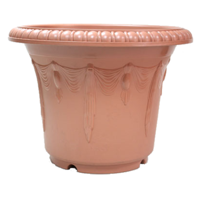 ROD668 Embossed Curtain Round Pot