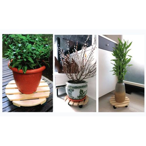 ROUND ROLLING PALLET DOLLY P-9640 / 3