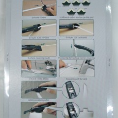 PW-133  SILICONE TROWEL&SCRAPER SET WITH STAINLESS BLADE / 3