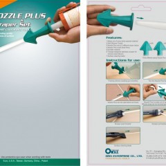 PW-138-136   NOZZLE PLUS & SCRAPER SET SILICONE CAULKING TOOLS / 2