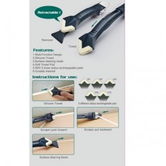 PW-137    3 IN 1 SILICONE TOOLS TROWEL & SCRAPER / 3