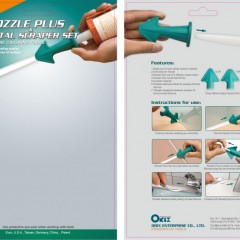 PW-138-132    NOZZLE PLUS &METAL SCRAPER SET SILICONE CAULKING TOOLS / 3