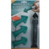 PW-138-136-139   NOZZLE PLUS & SCRAPER SET SILICONE CAULKING TOOLS & W/NOZZLE STOPPER