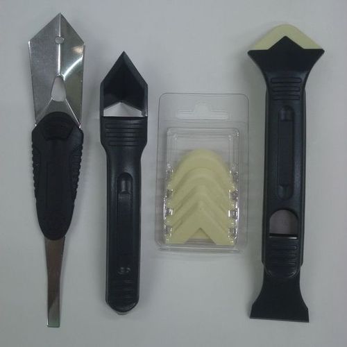PW-133  SILICONE TROWEL&SCRAPER SET WITH STAINLESS BLADE / 2