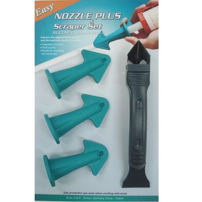 PW-138-136   NOZZLE PLUS & SCRAPER SET SILICONE CAULKING TOOLS