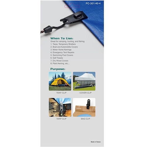 PC-301-40-4   POWERFUL TARP CLIPS / 2
