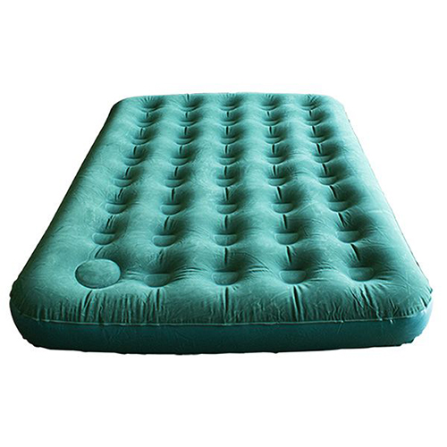 Flocked Air Bed With Built-In Foot Pump(2 person) 126001