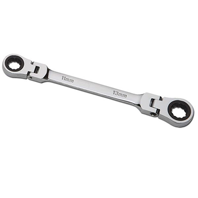 DOUBLE BOX-END FLEXIABLE RATCHET WRENCH