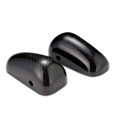 Carbon fiber cover for rear mirror