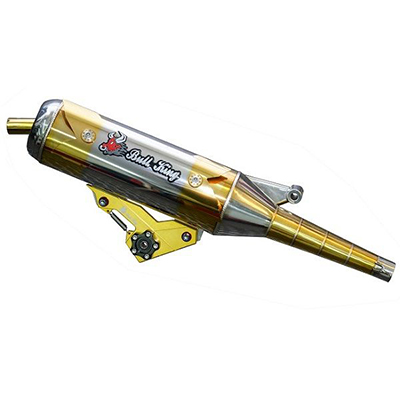 Bull-king  CNC tripod diffusion appearance Kirin Gold stainless exhaust pipe