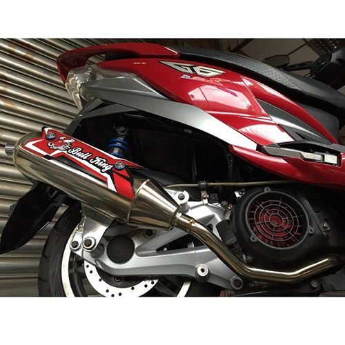 Bull-king  Integrated stainless exhaust pipe / 2