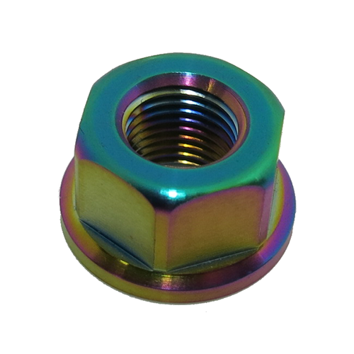 Titanium Hexagonal Nut Burn Green / 2