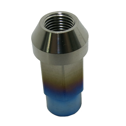 Titanium Nut for Car Hand Made Burn Color / 3