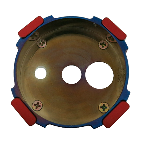 Aluminum 2 Colors Motorcycle Lock Cap / 3