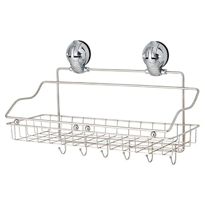 Multifunctional Stainless Steel Basket / Hanger w/Suction Pad C505009