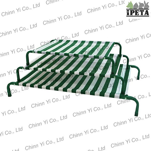 (P11121~P11123) Classic Dog Bed - Green & White / 2