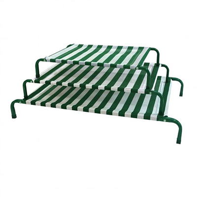 (P11121~P11123) Classic Dog Bed - Green & White