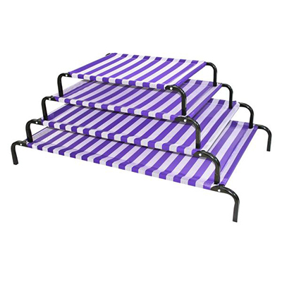 (P11105~P11108) Classic Dog Bed - Purple & White