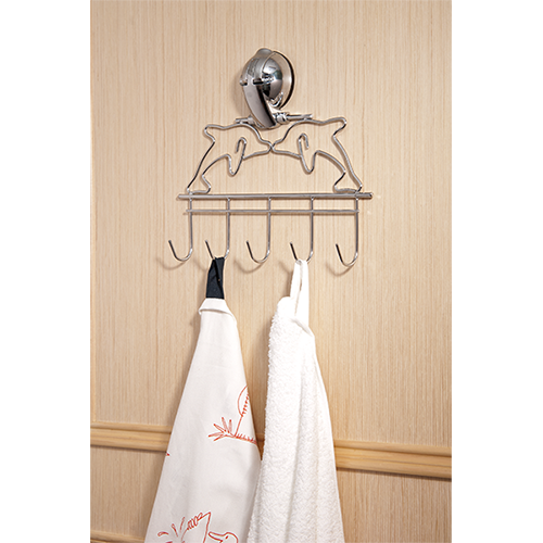 Dolphin Hanger- 5 Hooks w/ Suction Pad - C502003 / 2
