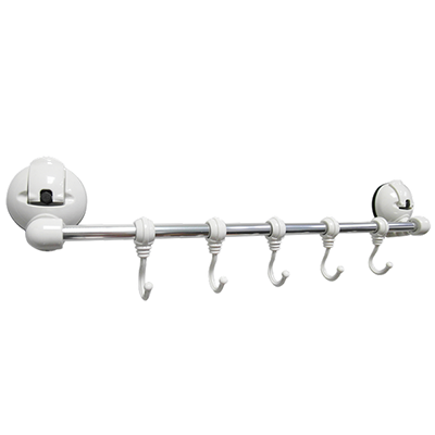 Multifunction Rack-5 Hooks w/ Suction Pad - C503001-5