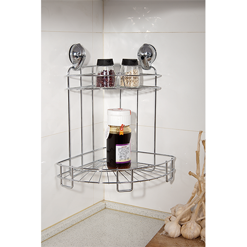 2 Tiers Corner Shelf w/Suction Pad - C505005 / 2