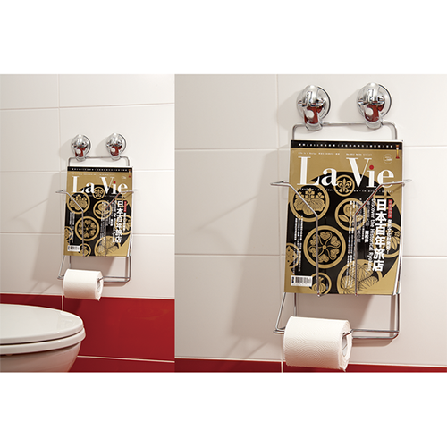 Magazine / Toilet Paper Shelf w/ Suction Pad - C505014 / 3