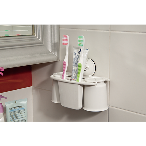 Toothbrush / 2 Cups Holder w/ Suction Pad - C509003 / 2