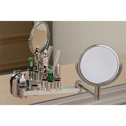 Angle Adjustable Mirror w/ Lip Stick Holder w/ Suction Pad - C513001 / 2