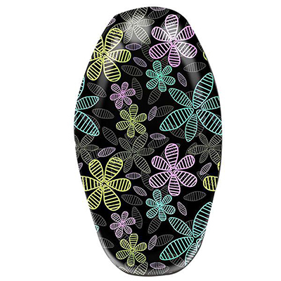 Motorcycle Seat Cover  Flowers line - YY0001