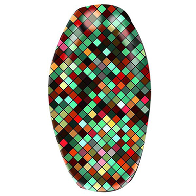 Motorcycle Seat Cover Mosaic tile - YY0005