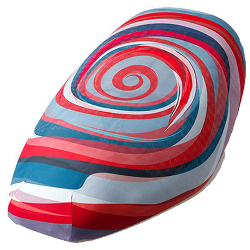 Motorcycle Seat Cover Swirl - YY0004 / 3