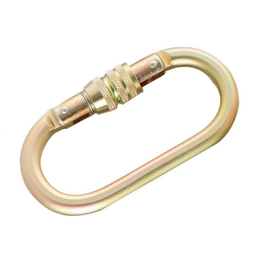 Screw gate steel hook carabiner / 2