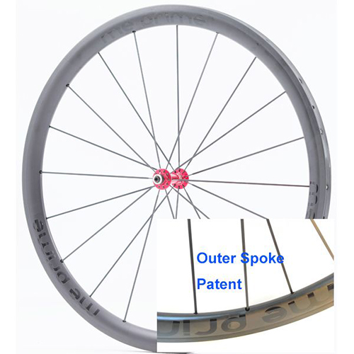 me prime 3858 700C Full Carbon Outer Spoke Tubular / 3