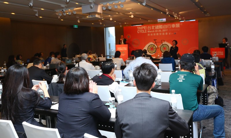 台北國際自行車展記者會現場匯集業界專業人士與媒體