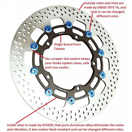 YZF R1 310 mm Front Floating Brake Rotor / 2