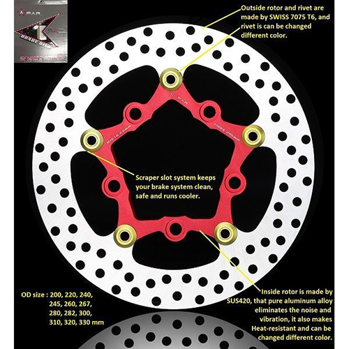 SA Round Series Motorcycle Brake Rotor / 2