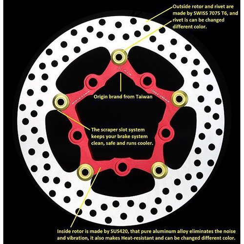 Tigra 245mm Floating Brake Rotor / 2