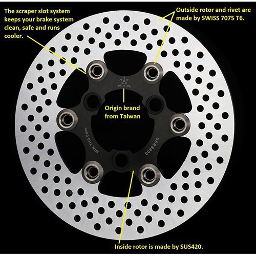 200mm Floating Brake Rotor for Yamaha RS RSZ RS Zero Cuxi Motorcycle / 2