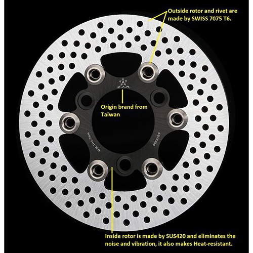200mm Floating Brake Disc for Kymco JR VJR Many RX Tini Motorcycle / 2