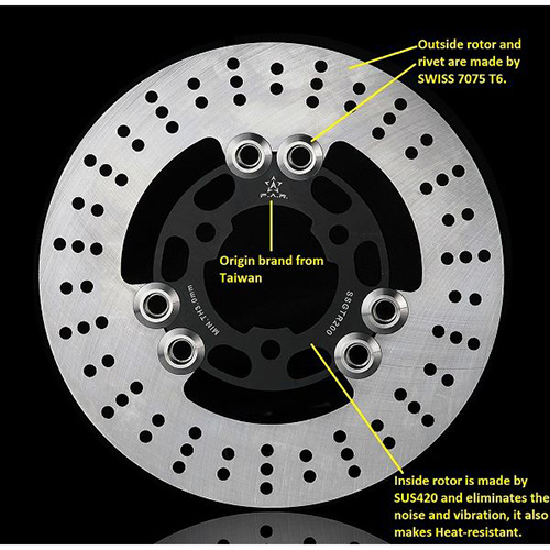 200mm Floating Brake Disc for Yamaha GTR Aero / 2