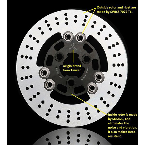 Suzuki Address 200mm Front Floating Brake Disc / 2
