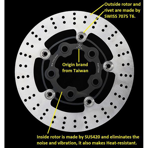 226mm SYM Frighter Floating Brake Disc / 2