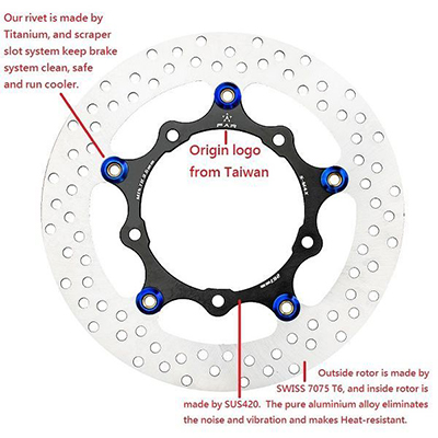 267mm SMAX 155 Front Floating Brake Rotor