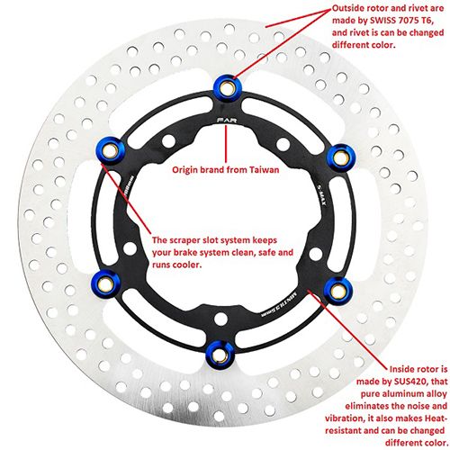 280mm SMAX 155 Floating Front Brake Rotor / 2
