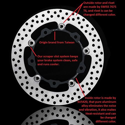 267mm TMAX 530 Front Floating Brake Rotor / 2