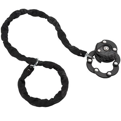 Innovative Round Design 2 Wheel Security Chains Folding Lock